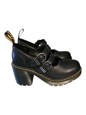 EUC Dr. Martens Eviee, Double-Buckle Chunky-Heel Mary Janes, US 9, EU 41